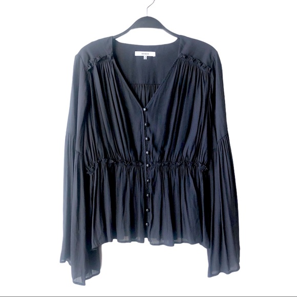 Anthropologie Tops - Anthropologie Bell Sleeve Blouse